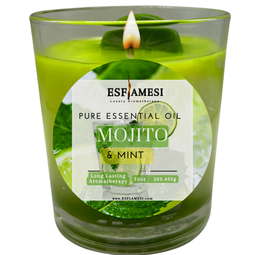 Mojito Candle, Scented Candles, Mint Candle, Aromatherapy Candles