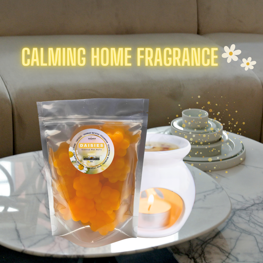 Daisy Wax Melts | Strongly Scented | Fresh Flower Bouquet Scent (8oz Bag)