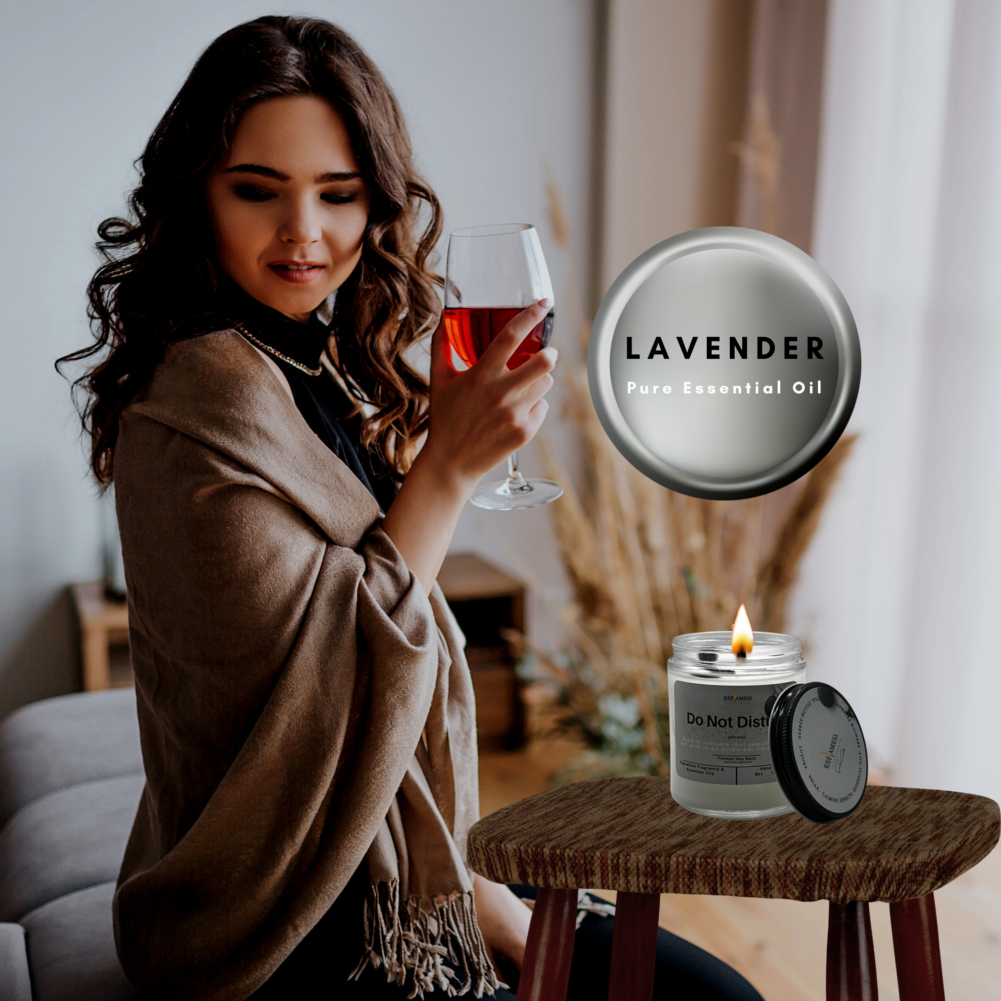 Scented Candle | Frankincense and Lavender "Do Not Disturb" Aromatherapy Candles| Handcrafted