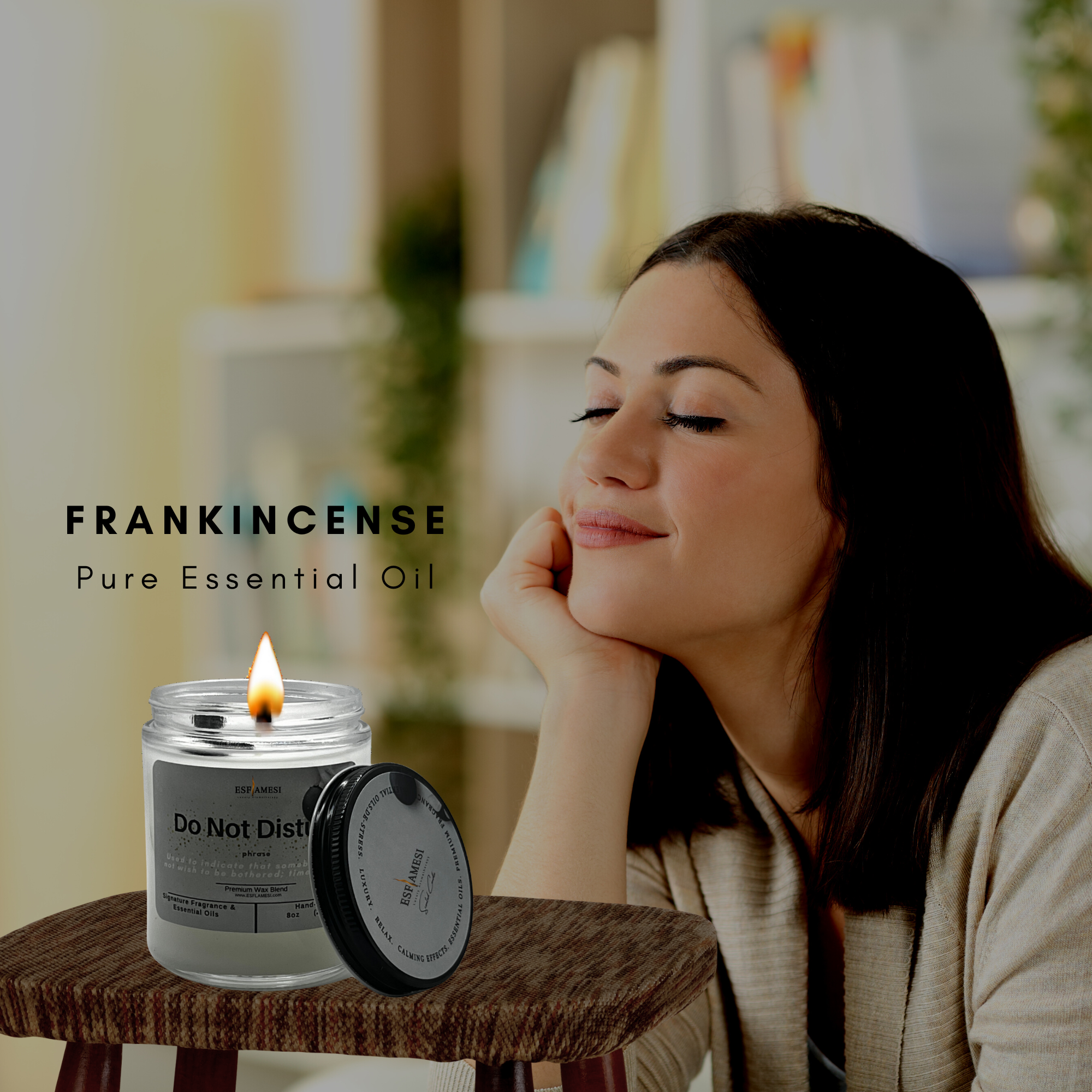 Scented Candle | Frankincense and Lavender "Do Not Disturb" Aromatherapy Candles| Handcrafted