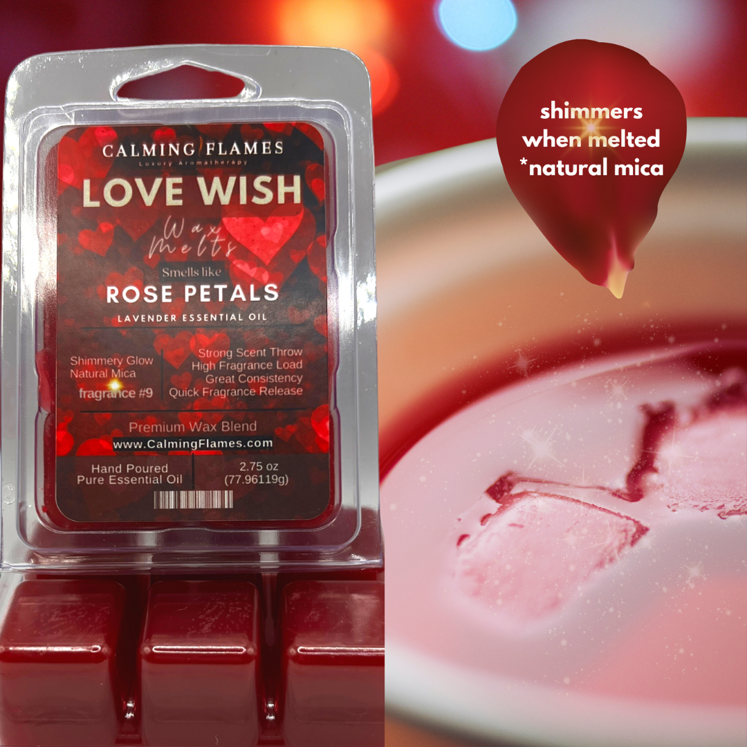 Rose Petals & Lavender "Love Wish" Wax Melts (2-Packs)