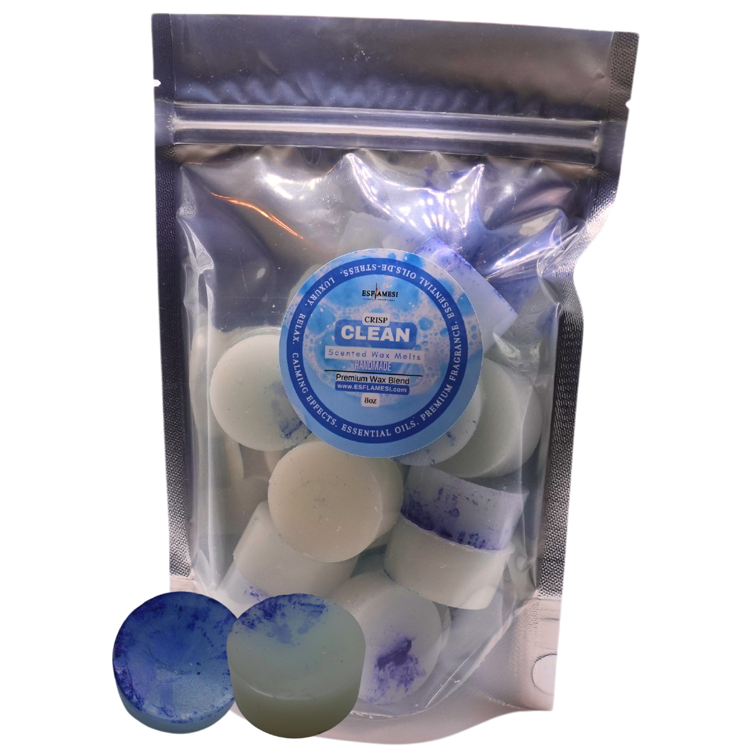 Crisp Clean Wax Melts | Strongly Scented | Fresh Linen Scent (8oz Bag)