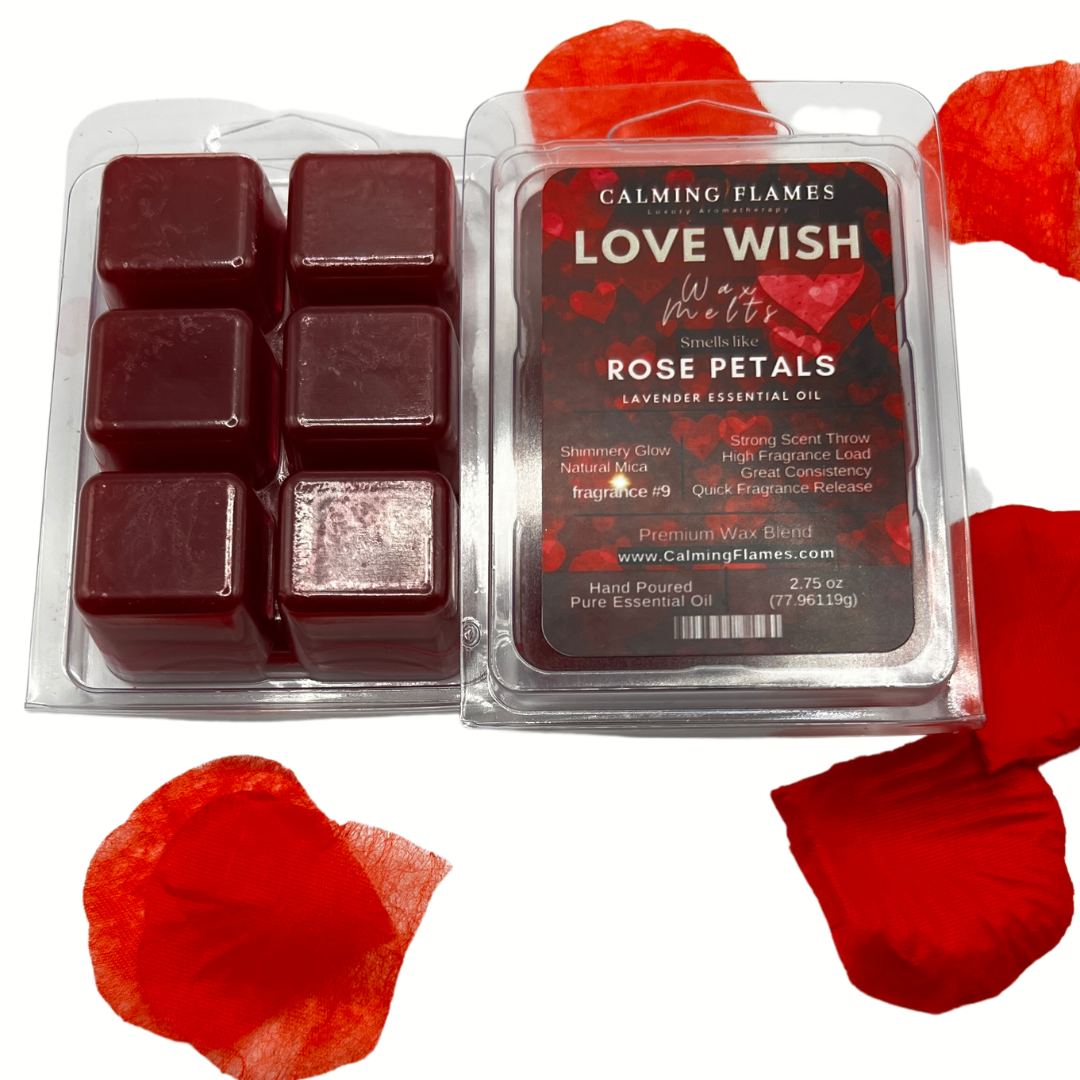 Rose Petals & Lavender "Love Wish" Wax Melts (2-Packs)