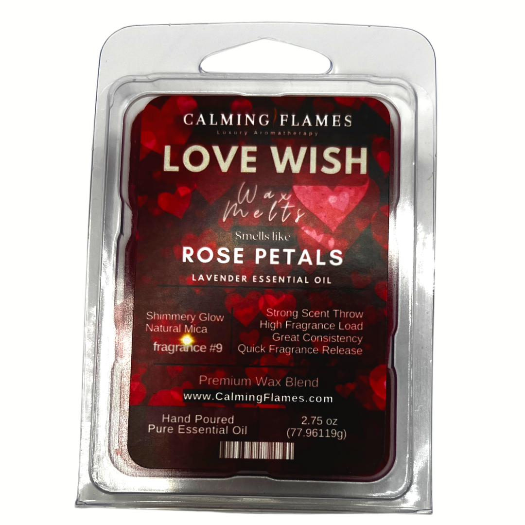 Rose Petals & Lavender "Love Wish" Wax Melts (2-Packs)