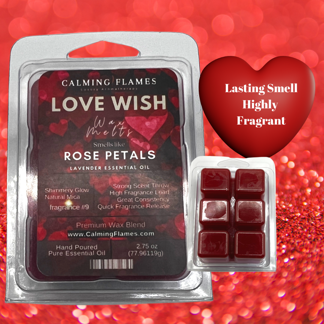 Rose Petals & Lavender "Love Wish" Wax Melts (2-Packs)