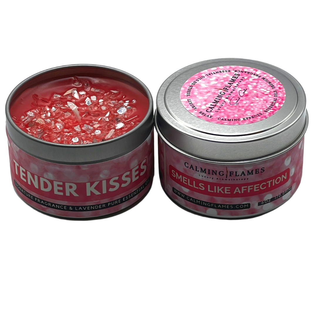 scented candles, pink candles, love candles, aromatherapy candles, rose petals scented