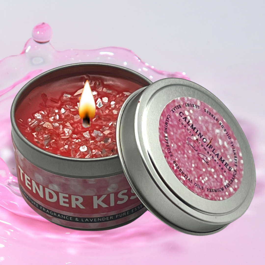 scented candles, pink candles, love candles, aromatherapy candles, rose petals scented