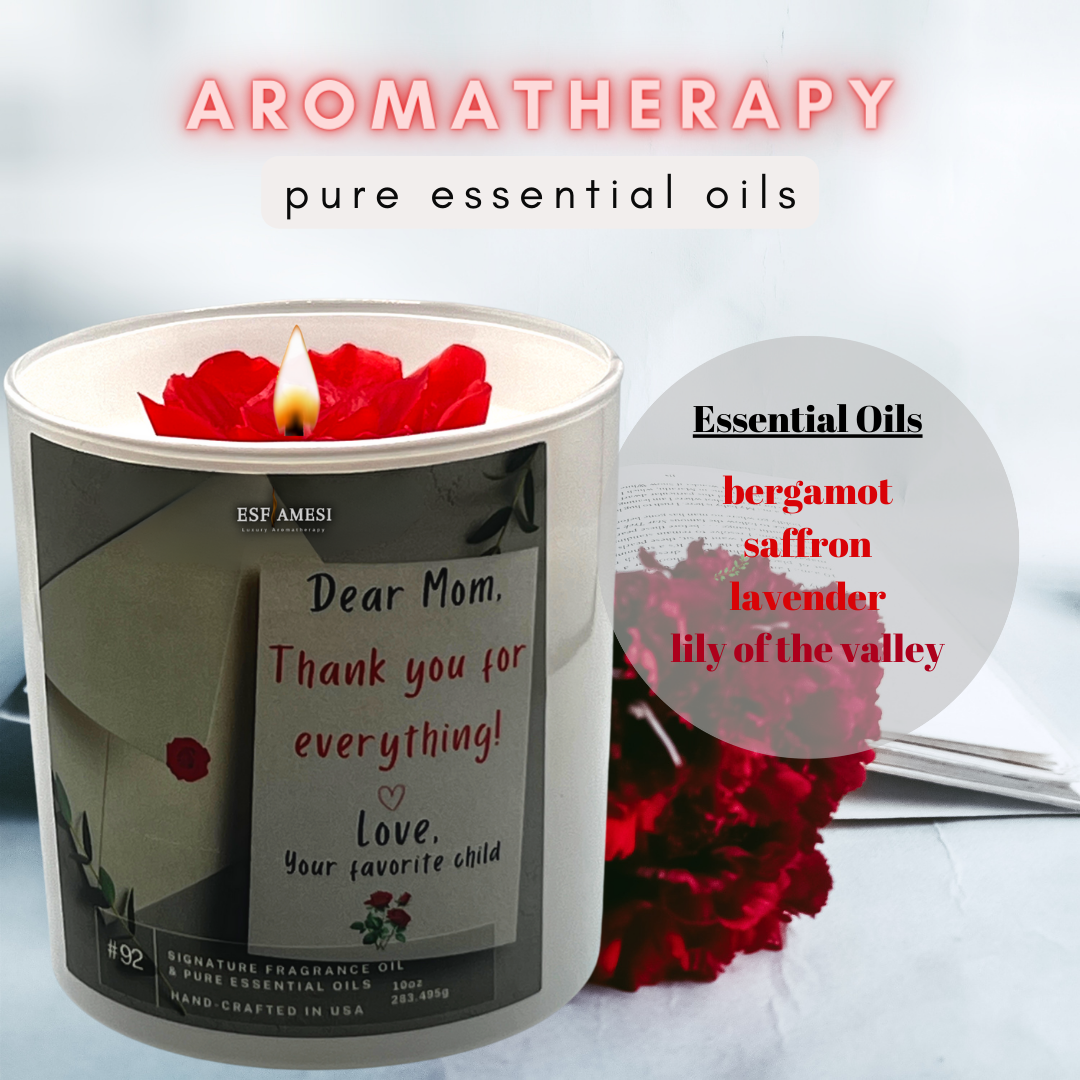 Thank You Mom Candle Scented Candle Calming Aromatherapy 10oz