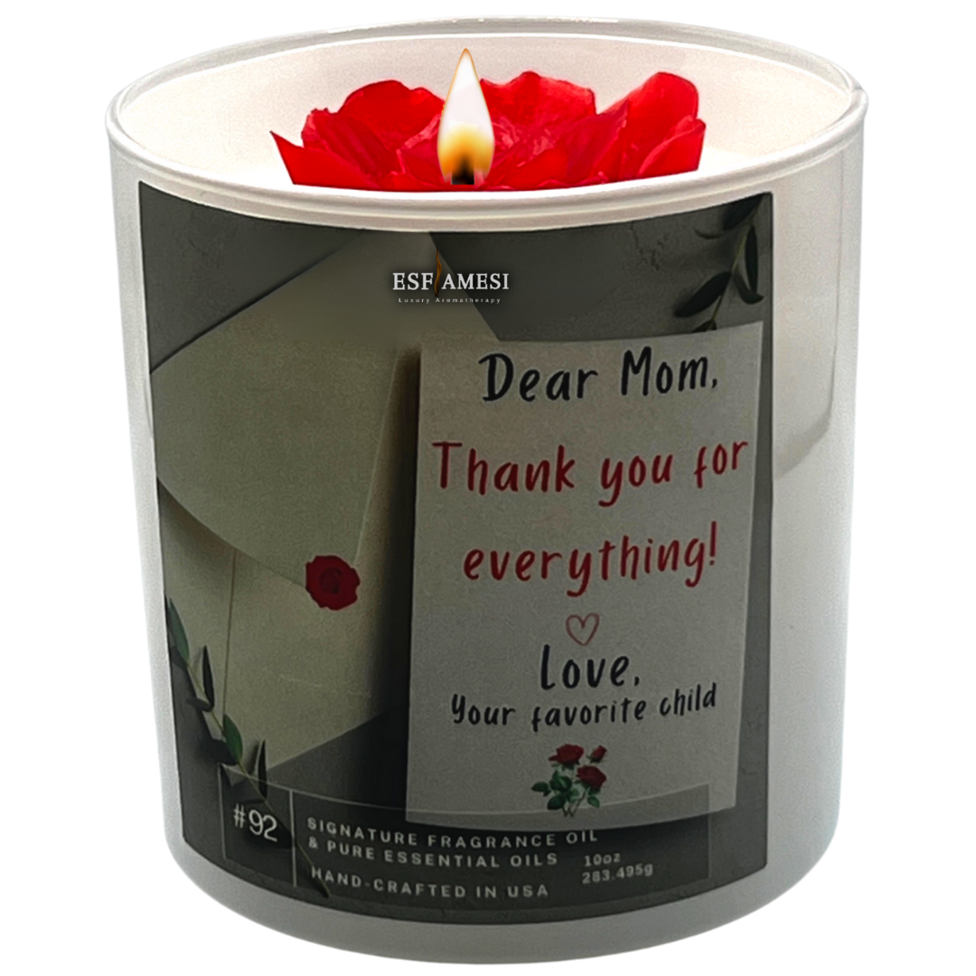 mother's day candles, gfit for mom, candles for mom, scented candles, scented candles for home, aromatherapy candles, home fragrance, flower blossom candle, strong smelling candles