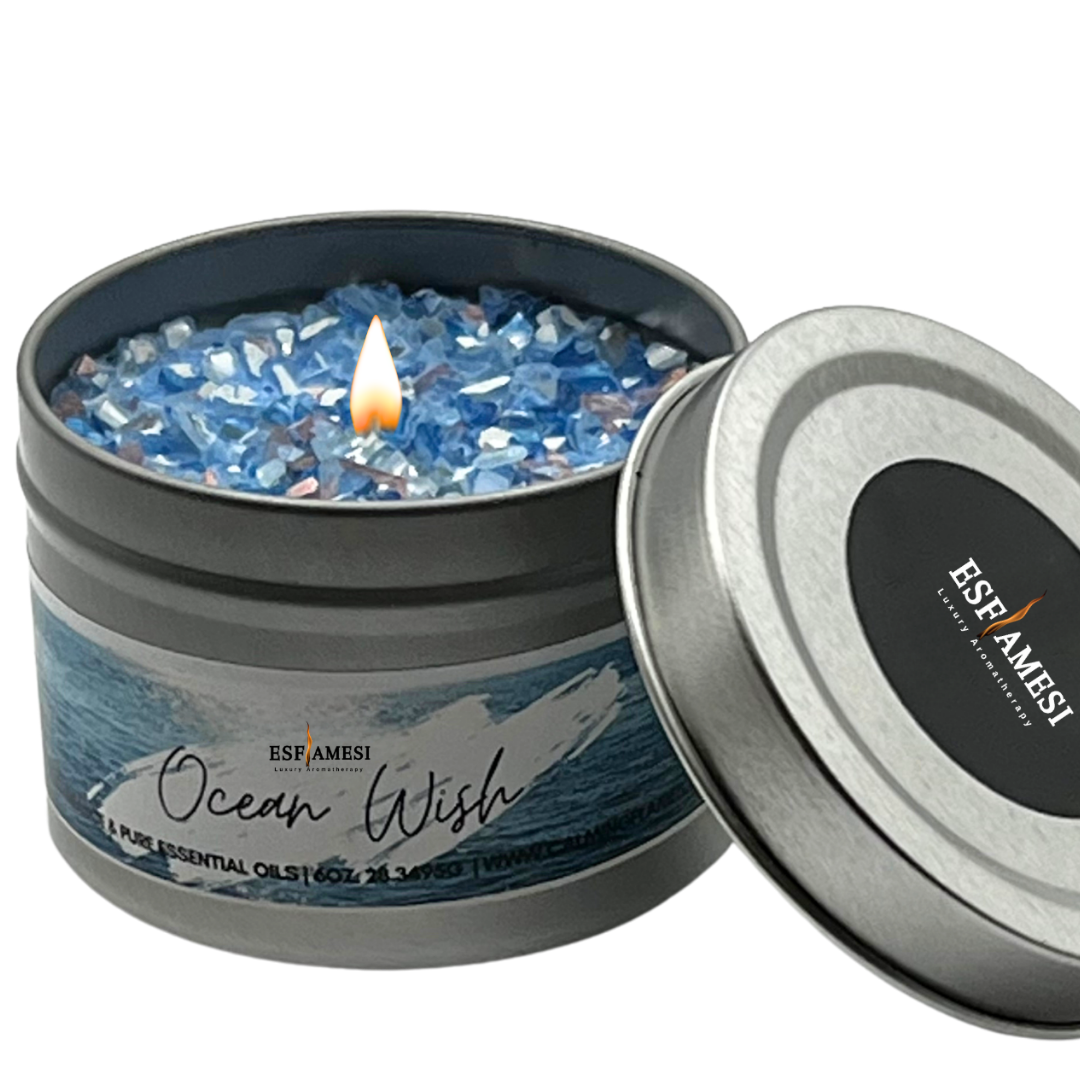 Ocean Scented | Scented Candle | STRONGLY SCENTED | Lasting Aromatherapy | Handcrafted