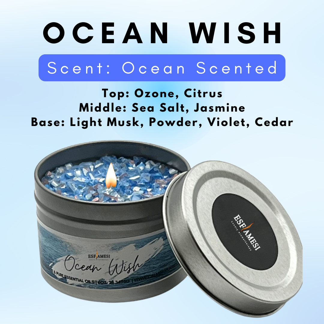 Scented Candle - Lavender "Ocean Wish" Aromatherapy Candles