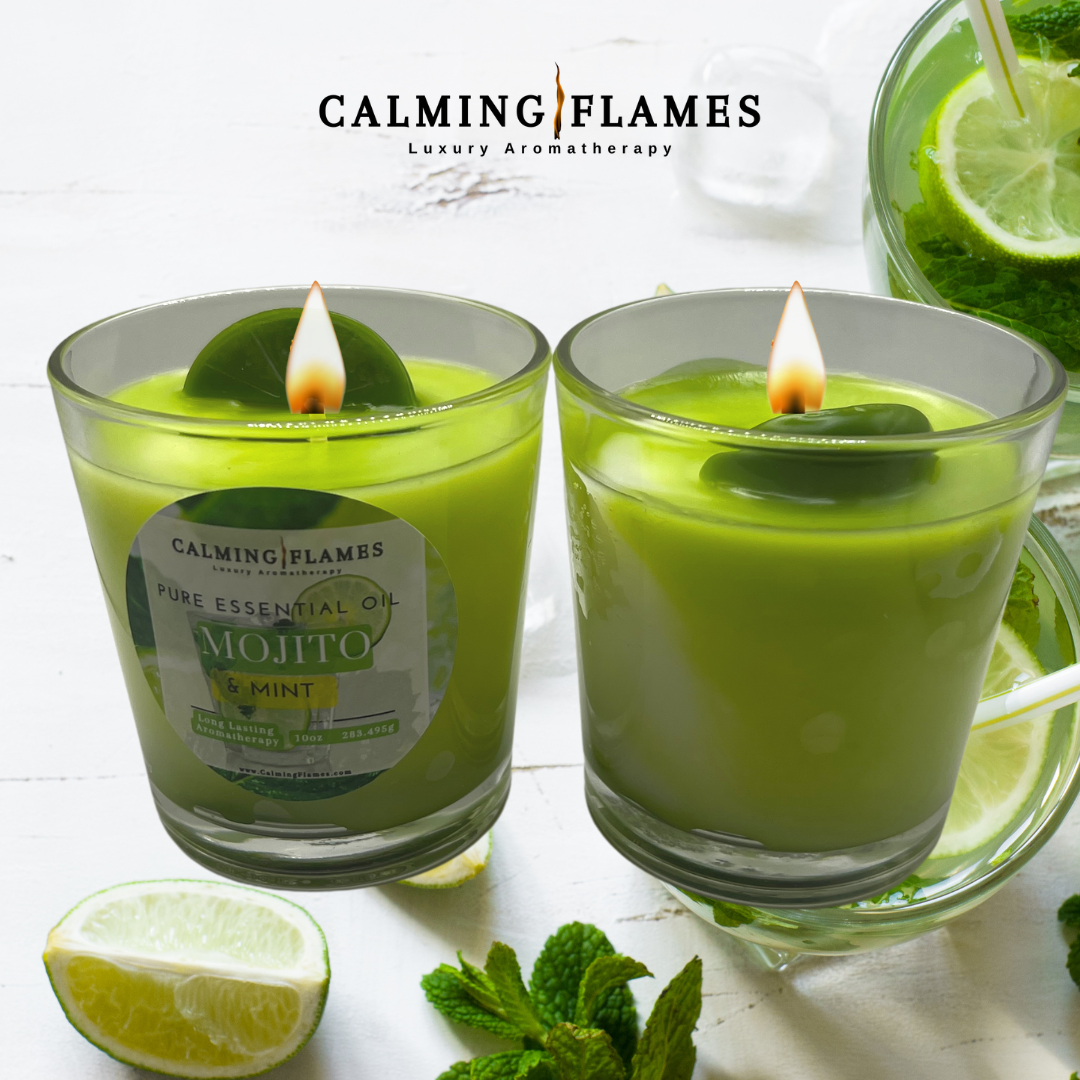 Scented Candles | Mojito + Mint | Aromatherapy Candle