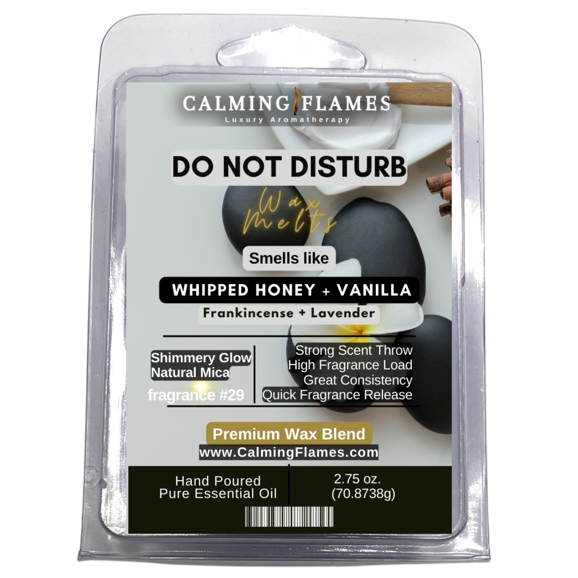 Whipped Honey + Vanilla Scent, DO NOT DISTURB WAX MELTS
